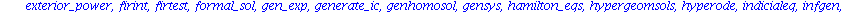 [DEnormal, DEplot, DEplot3d, DEplot_polygon, DFactor, DFactorLCLM, DFactorsols, Dchangevar, FunctionDecomposition, GCRD, LCLM, MeijerGsols, PDEchangecoords, RiemannPsols, Xchange, Xcommutator, Xgauge,...