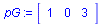 array( 1 .. 3, [( 1 ) = 1, ( 2 ) = 0, ( 3 ) = 3 ] )